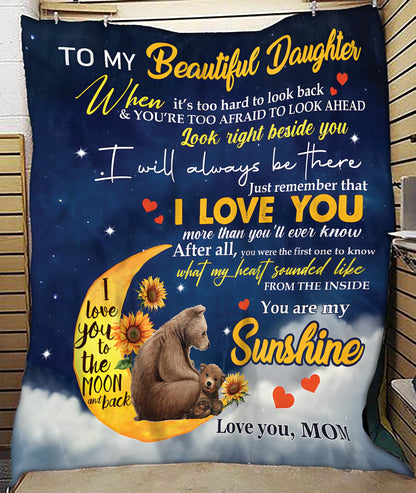 Special Gift For Your Daughter Blanket - From Mom (SKUB11-137)