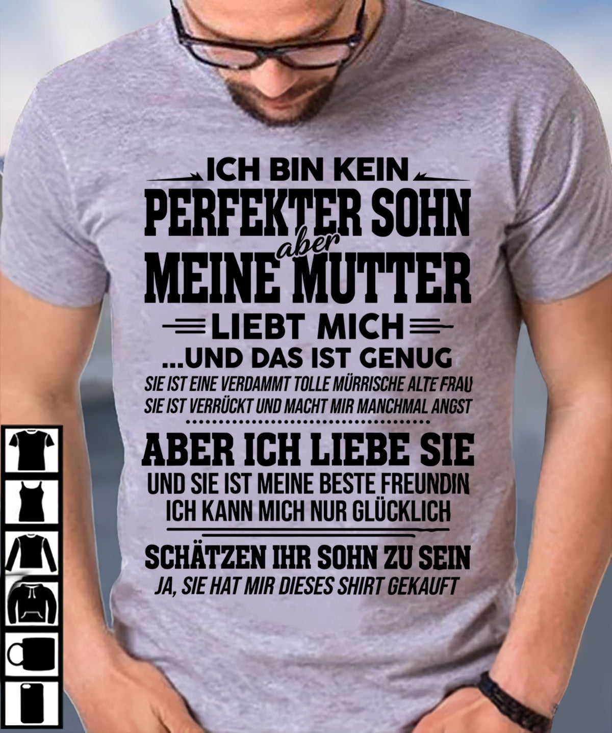 ICH BIN KEIN PERFEKTER SOHN - Das perfekte Geschenk für deinen Sohn - (SKU2610-98)
