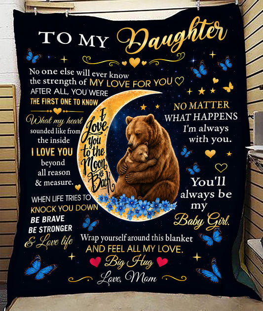 Special Gift For Your Daughter Blanket - From Mom (SKU2606-99)