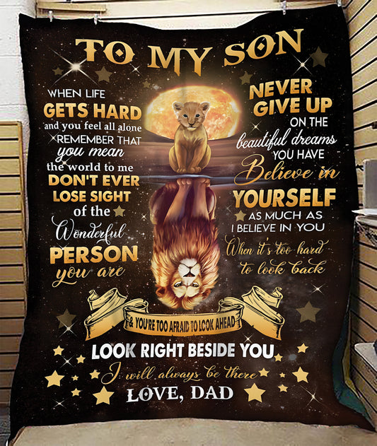 BLANKET FOR SON FROM DAD – COMFORT & WARMTH GIFT