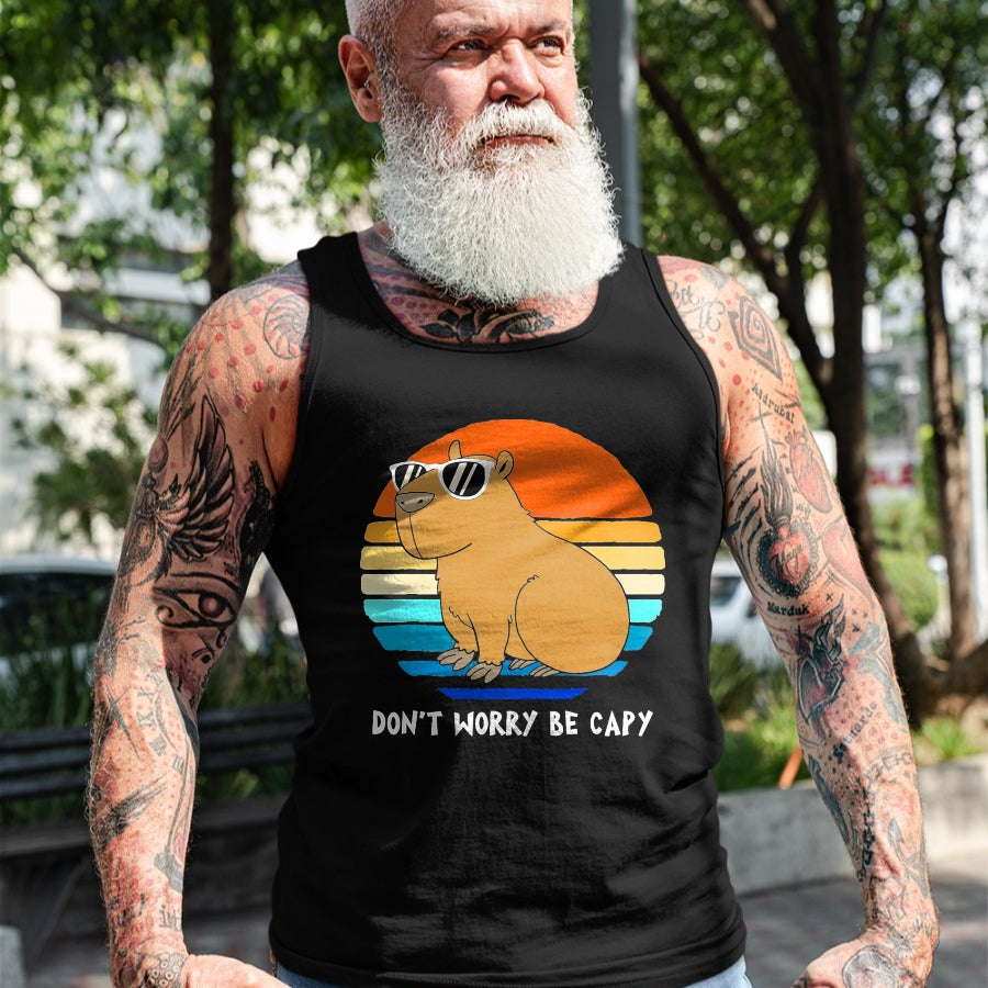 Cute Capybara Shirt, Funny Capybara Unisex T-Shirt/Hoodie/Sweatshirt HLT00 - Sorry Im Late I was Avoiding Non-Preferred Tasks Capybara Performance T-Shirt