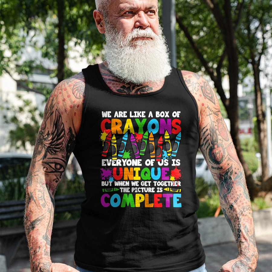 Best Student Shirt, Funny Back To School UnisexT-Shirt/Hoodie/Sweatshirt HLT00 - Funny Teacher We are Like A Box of Crayons Back to School T-Shirt (2)