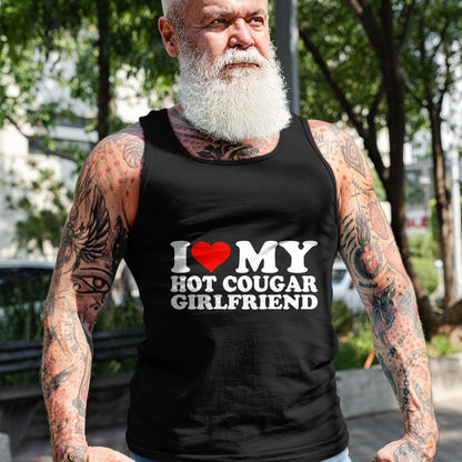 Best Wife Shirt, Wife and Husband Unisex T-Shirt/Hoodie/Sweatshirt HLT00 - I Love My Hot Cougar Girlfriend I Heart My Hot Cougar GF T-Shirt