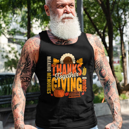 Best Thanksgiving Family Shirt , Funny Thanksgiving UnisexT-Shirt/Hoodie/Sweatshirt HLT00 - Family Thanksgiving Squad 2026 Matching Family Thanksgiving T-Shirt (1)