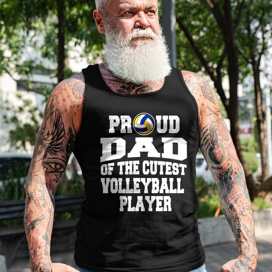 Gift for Dad Shirt, Funny Dad Unisex T-Shirt/Hoodie/Sweatshirt HLT00 – FAMILY 365 Father_s Day Proud Dad of A Volleyball Player T-Shirt