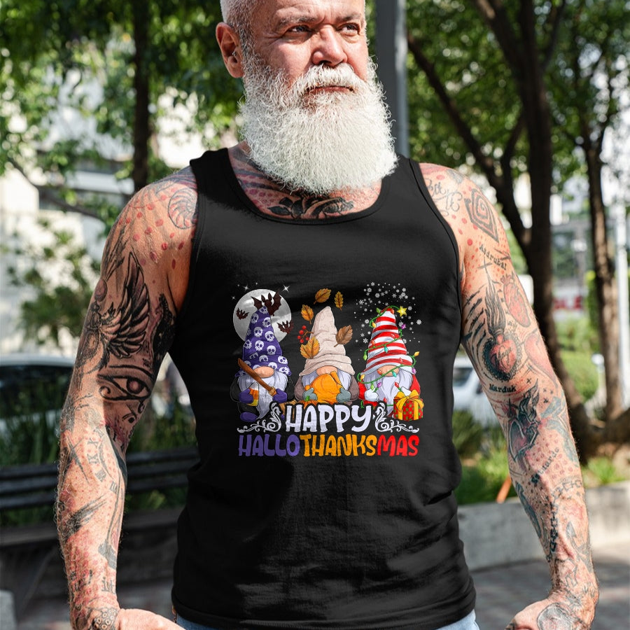 Best Thanksgiving Family Shirt , Funny Thanksgiving UnisexT-Shirt/Hoodie/Sweatshirt HLT00 - HalloThanksMas Gnomes Halloween Thanksgiving Christmas Happy T-Shirt