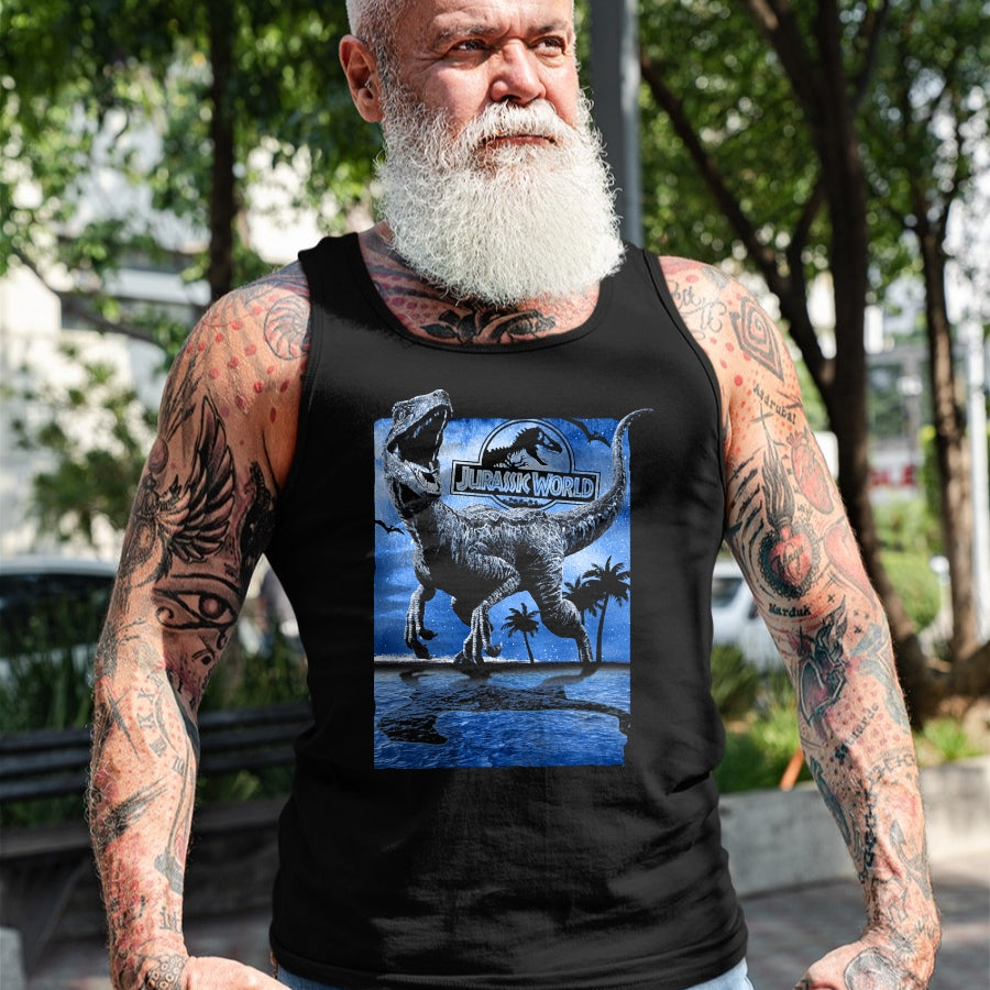 Best Dinosaur Lover Shirt, Funny Dinosaur UnisexT-Shirt/Hoodie/Sweatshirt HLT00 - Jurassic World Raptor Moon Light Logo Graphic T-Shirt T-Shirt