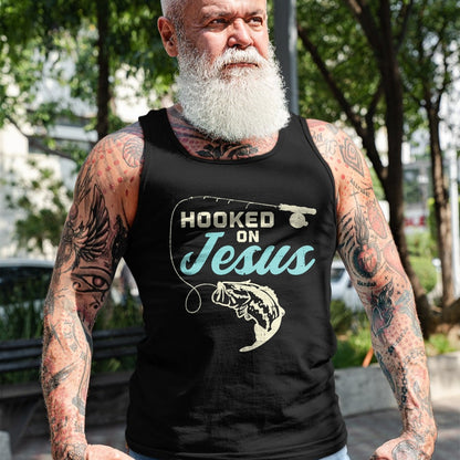 Christian Tee, Christian Faith Unisex T-Shirt/Hoodie/Sweatshirt HLT00 - Hook On Jesus Bass Fishing Christian Religious God Gift T-Shirt