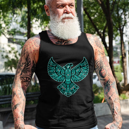 Native American T-Shirts, Vintage Native American Unisex T-Shirt/Hoodie/Sweatshirt HLT00 - Thunderbird Native American Tribal Art (3)