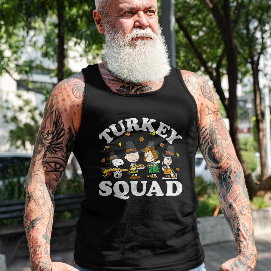 Best Thanksgiving Family Shirt , Funny Thanksgiving UnisexT-Shirt/Hoodie/Sweatshirt HLT00 - Turkey Squad T-Shirt