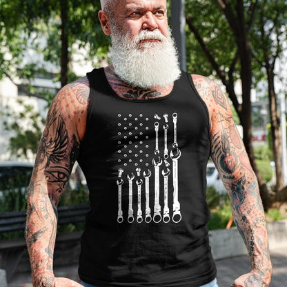 Best Mechanic Life Shirt, Funny Mechanic UnisexT-Shirt/Hoodie/Sweatshirt HLT00 - Mechanic Flag American Patriotic Flag Car Mechanic USA Flag T-Shirt