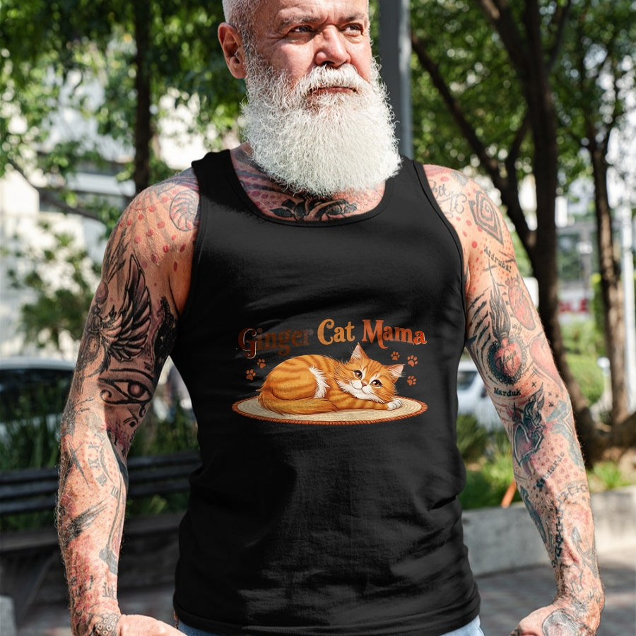 Cat Love Shirt, Funny Cat Lover Gift UnisexT-Shirt/Hoodie/Sweatshirt HLT00 - Ginger Cat Mama Ginger Mom lover Funny Gifts Cat Dad Cat Mom T-Shirt (1)
