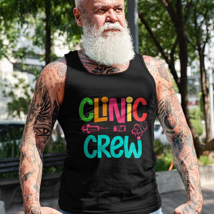 Funny Nurse Shirt, Nurse Unisex T-Shirt/Hoodie/Sweatshirt HLT00 - Retro Clinic Crew For School Nurse Crew Girl Women Mama Wife T-Shirt