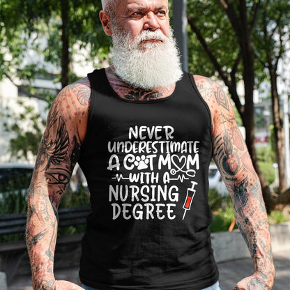 Funny Nurse Shirt, Nurse Unisex T-Shirt/Hoodie/Sweatshirt HLT00 - Nurse Cat Mom Nurse Life Cats and Nursing Gift T-Shirt