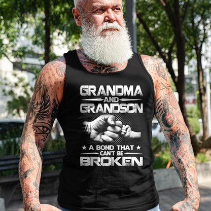 Best Grandma Shirt, Proud Grandma Unisex T-Shirt/Hoodie/Sweatshirt HLT00 - Grandma and Grandson A binding that won't be broken T-Shirt