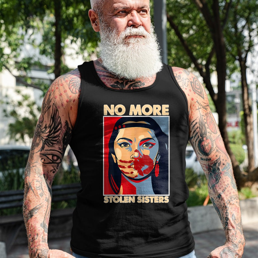 Native American T-Shirts, Vintage Native American Unisex T-Shirt/Hoodie/Sweatshirt HLT00 - No More Stolen Sisters Native Americans Honor Awareness