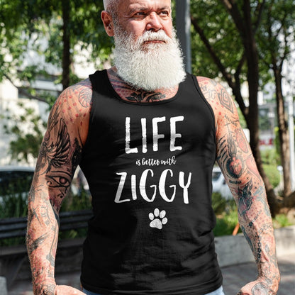 Cat Love Shirt, Funny Cat Lover Gift UnisexT-Shirt/Hoodie/Sweatshirt HLT00 - Ziggy Cat Name T-Shirt Gift Shirt T-Shirt - Black, Small - Cat Lovers (Adult Males and Females) - Un