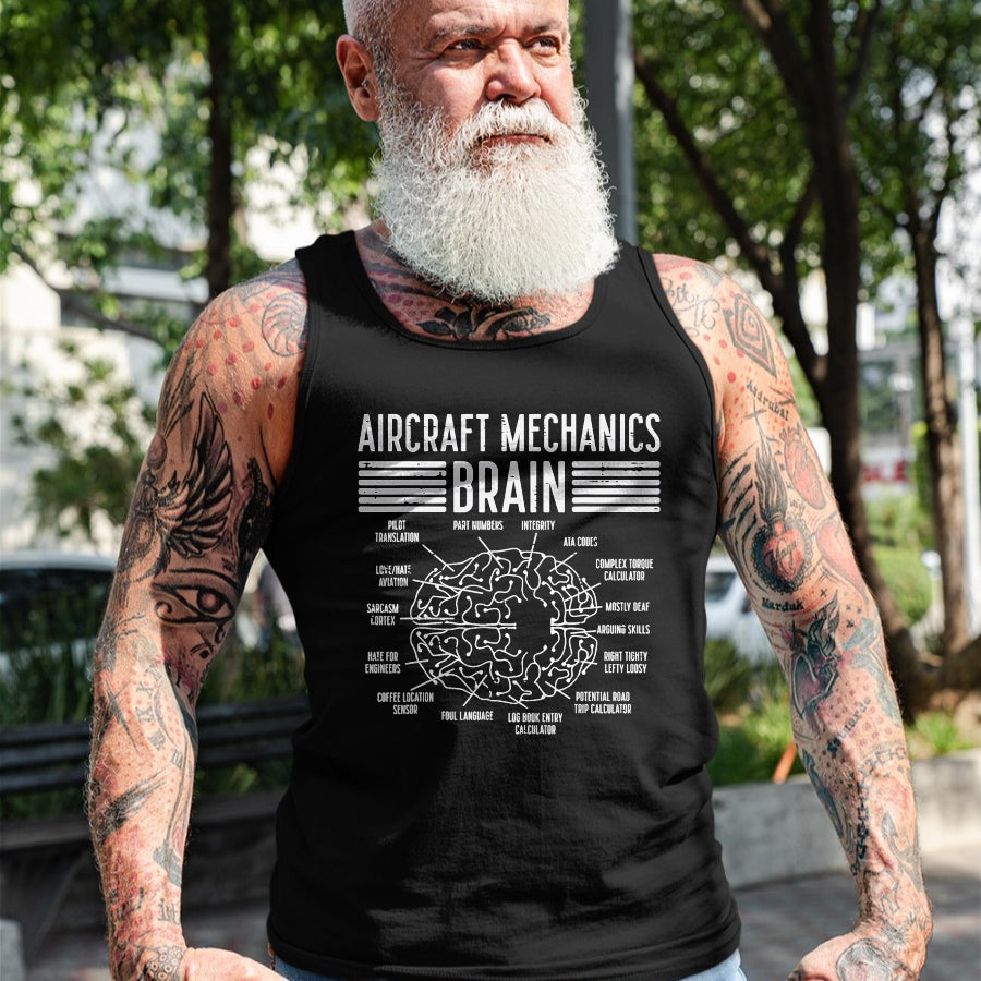 Best Mechanic Life Shirt, Funny Mechanic UnisexT-Shirt/Hoodie/Sweatshirt HLT00 - Aircraft Mechanic Limited Edition - Aircraft Mechanics Brain Fun Airplane Maintenance Men Women T-Shirt