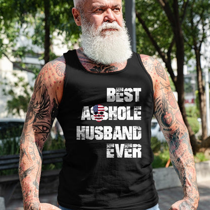 Best Husband Shirt, Wife and Husband Unisex T-Shirt/Hoodie/Sweatshirt HLT00 - Vintage Best Asshole Husband Ever Tshirt Husband Gift Idea