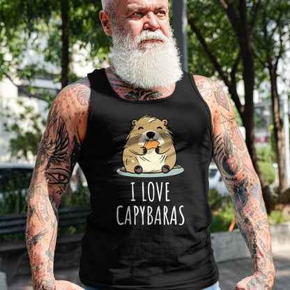 Cute Capybara Shirt, Funny Capybara Unisex T-Shirt/Hoodie/Sweatshirt HLT00 - I Love Capybaras Long Sleeve T-Shirt