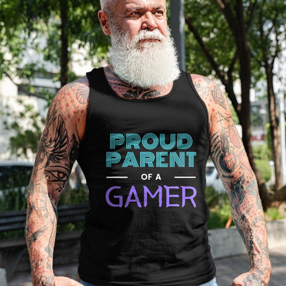 Gift for Dad Shirt, Funny Dad Unisex T-Shirt/Hoodie/Sweatshirt HLT00 – Proud Parent Of A Gamer - Fathers Day Mothers Day Gamer Kid T-Shirt