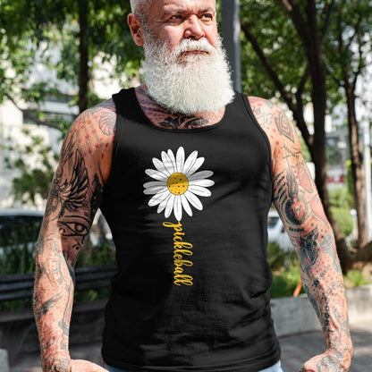 Funny Pickleball Shirt, Pickleball Lover Unisex T-Shirt/Hoodie/Sweatshirt HLT00 - Pickleball Daisy Flower T-Shirt
