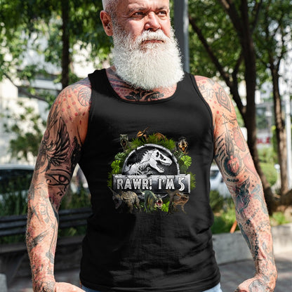 Best Dinosaur Lover Shirt, Funny Dinosaur UnisexT-Shirt/Hoodie/Sweatshirt HLT00 - Rawr I_m 5 5th Birthday T Rex Dinosaur Funny Party Boys Kids T-Shirt
