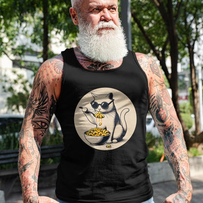 Cat Love Shirt, Funny Cat Lover Gift UnisexT-Shirt/Hoodie/Sweatshirt HLT00 - Cat Eating Mac and Cheese Men Women Girls Kids T-Shirt