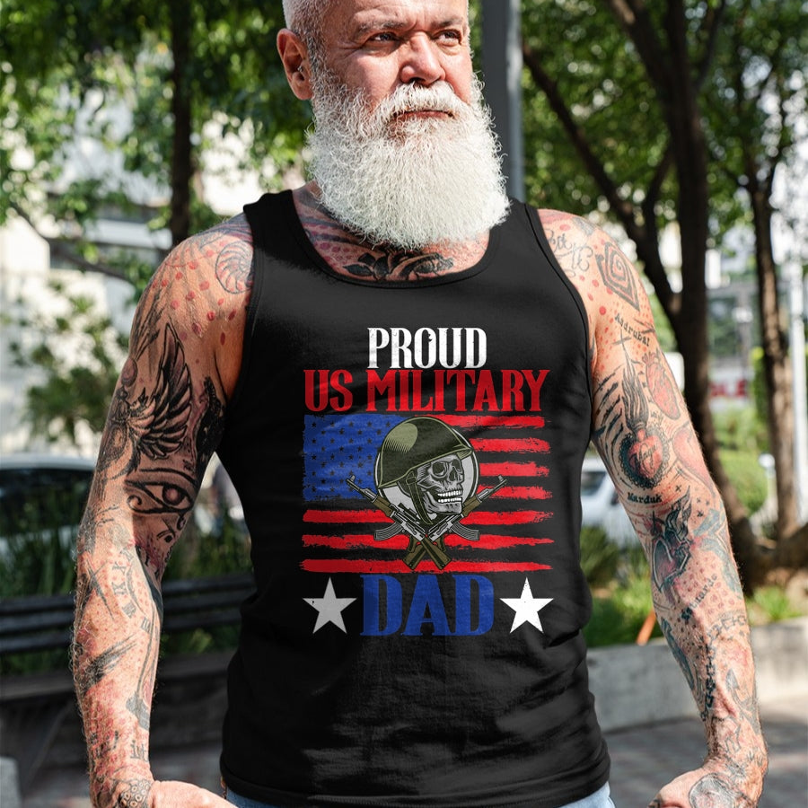 Gift for Dad Shirt, Funny Dad Unisex T-Shirt/Hoodie/Sweatshirt HLT00 – Mens Proud US Military Dad Proud Army Dad Father_s Day Gift T-Shirt