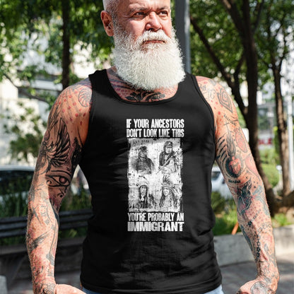 Native American T-Shirts, Vintage Native American Unisex T-Shirt/Hoodie/Sweatshirt HLT00 - Native American You Are Probably An Immigrant Indian