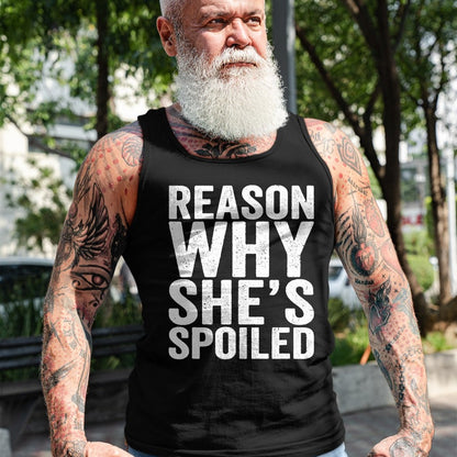 Best Wife Shirt, Wife and Husband Unisex T-Shirt/Hoodie/Sweatshirt HLT00 - Gift for wife T shirt, spoiled wife   Spoiled Reason Why She's Spoiled Funny Matching Couples T-Shir
