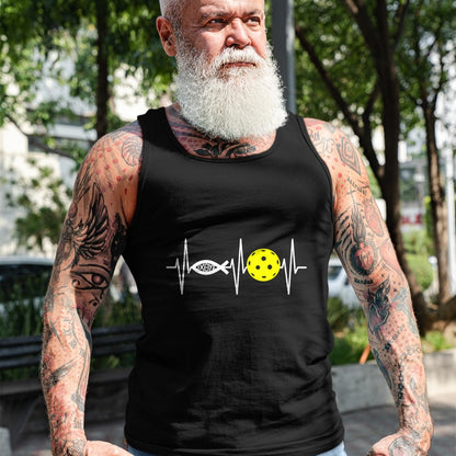 Funny Pickleball Shirt, Pickleball Lover Unisex T-Shirt/Hoodie/Sweatshirt HLT00 - Christian Shirt Pickleball Player Ichthys Jesus Fish Symbol T-Shirt
