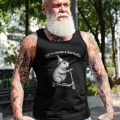 Cute Capybara Shirt, Funny Capybara Unisex T-Shirt/Hoodie/Sweatshirt HLT00 - Off to Cause A Kerfuffle Funny Capybara Meme T-Shirt