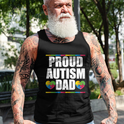 Gift for Dad Shirt, Funny Dad Unisex T-Shirt/Hoodie/Sweatshirt HLT00 – Proud Autism Dad T Shirt Father of Autistic Child