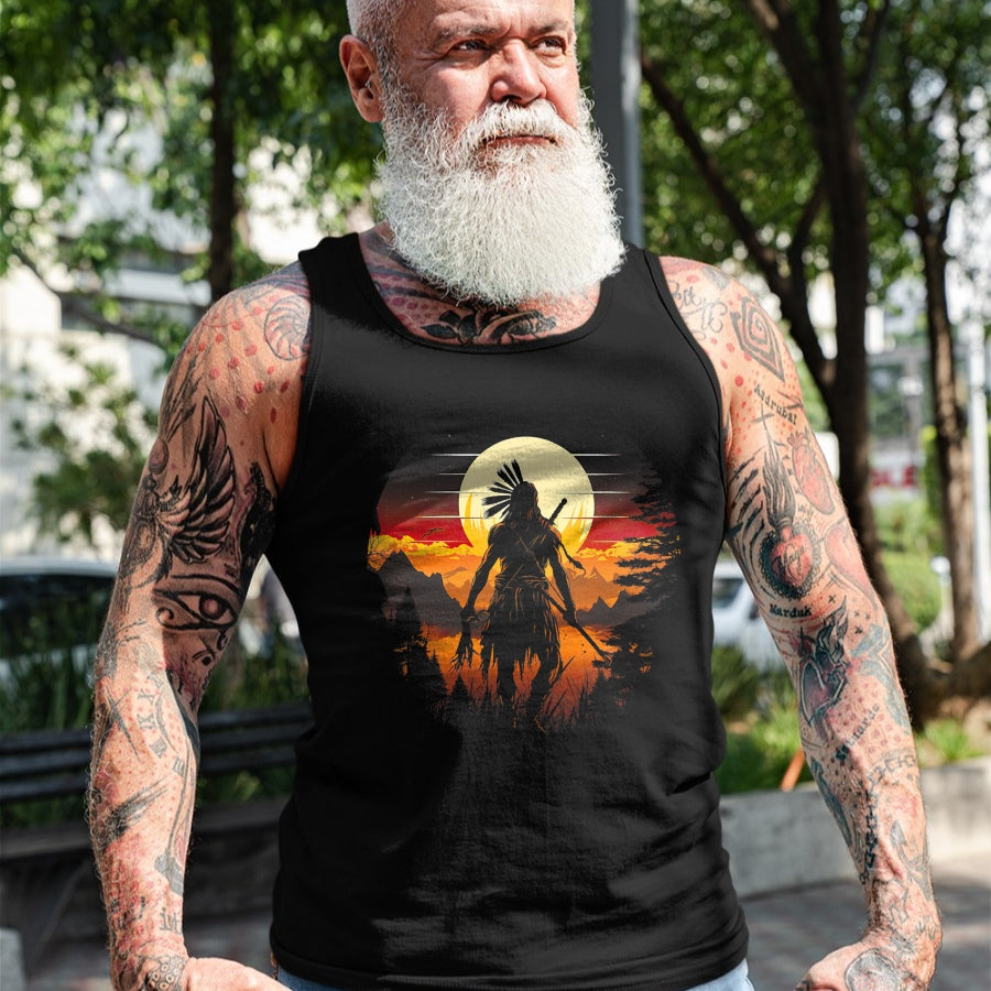 Native American T-Shirts, Vintage Native American Unisex T-Shirt/Hoodie/Sweatshirt HLT00 - Native American Chief Tribes Culture Sacred Sioux
