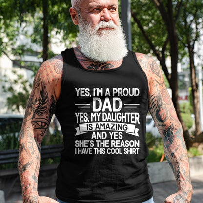 Gift for Dad Shirt, Funny Dad Unisex T-Shirt/Hoodie/Sweatshirt HLT00 – Proud Dad Funny Father_s Day From Daughter To Dad T-Shirt