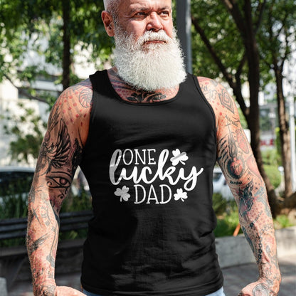 Gift for Dad Shirt, Funny Dad Unisex T-Shirt/Hoodie/Sweatshirt HLT00 – One Lucky Dad Shirt St Patricks Day Shirt Men Daddy T-Shirt
