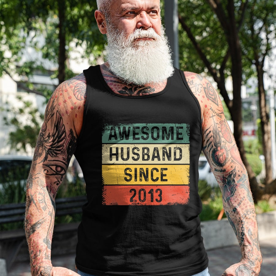 Best Wife Shirt, Wife and Husband Unisex T-Shirt/Hoodie/Sweatshirt HLT00 - 11th Wedding Anniversary Epic Awesome Husband Since 2013 T-Shirt (1)