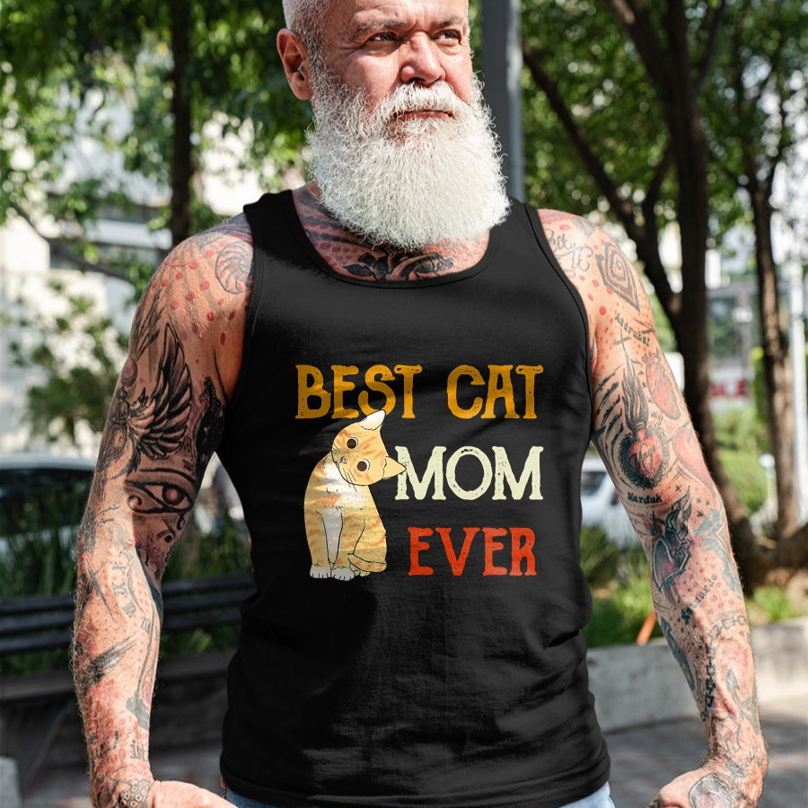 Cat Love Shirt, Funny Cat Lover Gift UnisexT-Shirt/Hoodie/Sweatshirt HLT00 - Vintage cat Best cat mom Ever Meow with My cat Funny Kitty T-Shirt (1)