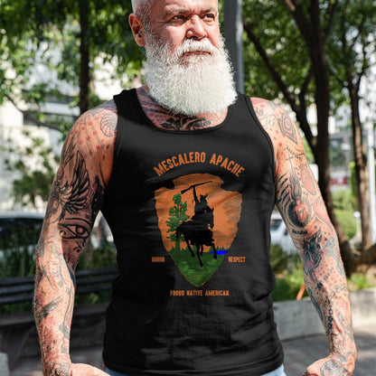 Native American T-Shirts, Vintage Native American Unisex T-Shirt/Hoodie/Sweatshirt HLT00 - MESCALERO APACHE Tribe Native American Indian Retro Arrow