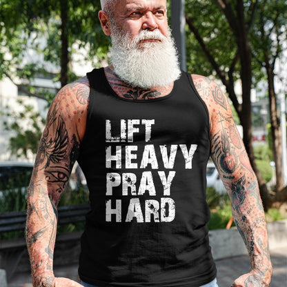 Christian Tee, Christian Faith Unisex T-Shirt/Hoodie/Sweatshirt HLT00 - Lift Heavy Pray Hard, Gym Christian Gift For Christian T-Shirt