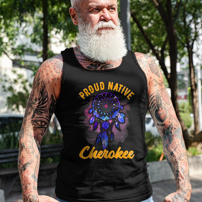 Native American T-Shirts, Vintage Native American Unisex T-Shirt/Hoodie/Sweatshirt HLT00 - Proud To Be Cherokee Native American Indian