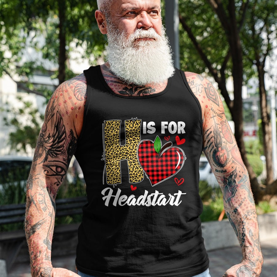 Best Student Shirt, Funny Back To School UnisexT-Shirt/Hoodie/Sweatshirt HLT00 - H Is For Headstart Head Start Teacher Leopard Back To School T-Shirt