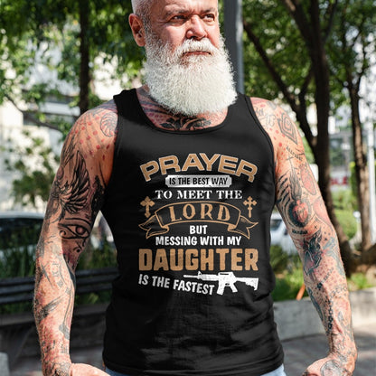 Gift for Dad Shirt, Funny Dad Unisex T-Shirt/Hoodie/Sweatshirt HLT00 – Father Day Funny For Proud Daddy Dad If You Mess My Daughter T-Shirt
