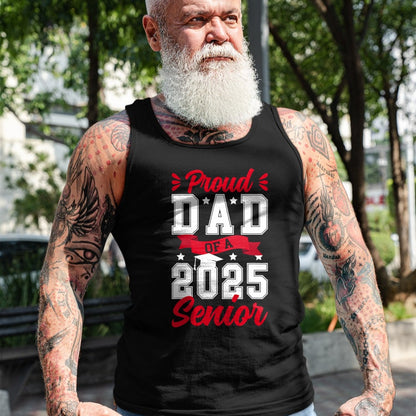 Gift for Dad Shirt, Funny Dad Unisex T-Shirt/Hoodie/Sweatshirt HLT00 – Proud Dad Of A 2025 Senior Dad Of A 2025 Graduate Father T-Shirt