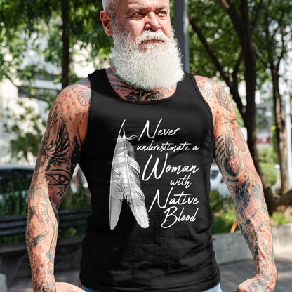 Native American T-Shirts, Vintage Native American Unisex T-Shirt/Hoodie/Sweatshirt HLT00 - Native American A Woman With Native Blood American Indian