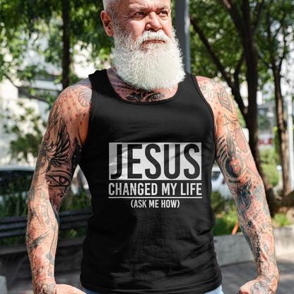 Christian Tee, Christian Faith Unisex T-Shirt/Hoodie/Sweatshirt HLT00 - Jesus Changed My Life Ask Me How Jesus T-Shirt
