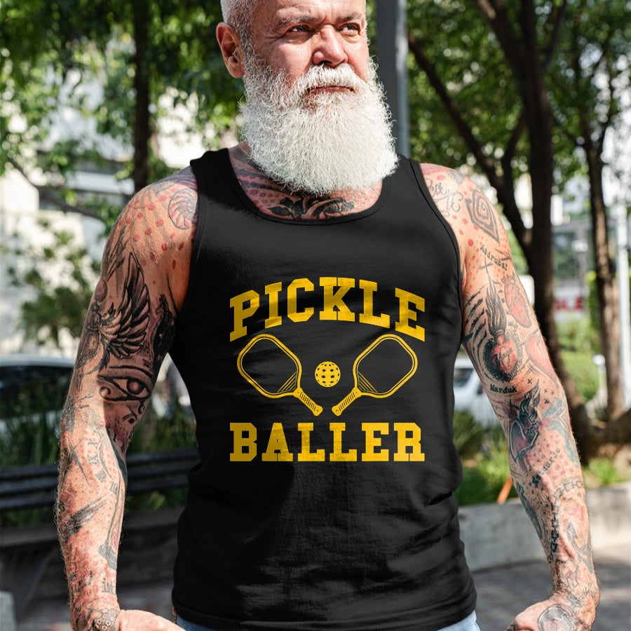 Funny Pickleball Shirt, Pickleball Lover Unisex T-Shirt/Hoodie/Sweatshirt HLT00 - Funny Pickle baller Quote Paddleball Pickleball Player retro T-Shirt