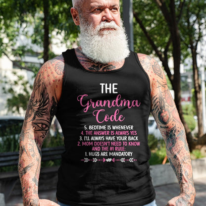 Best Grandma Shirt, Proud Grandma Unisex T-Shirt/Hoodie/Sweatshirt HLT00 - The Grandma Code Granny Grandmother Grandparent T-Shirt (1)