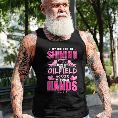 Best Wife Shirt, Wife and Husband Unisex T-Shirt/Hoodie/Sweatshirt HLT00 - Oilfeild Oilfield Girlfriend Spoiled Oilfield Wife T-Shirt